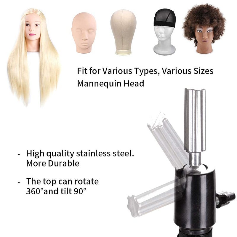 AliLeader 55 Inch Tripod Mannequin Head Stand: Heavy Duty with Head Wig Head - Image 5